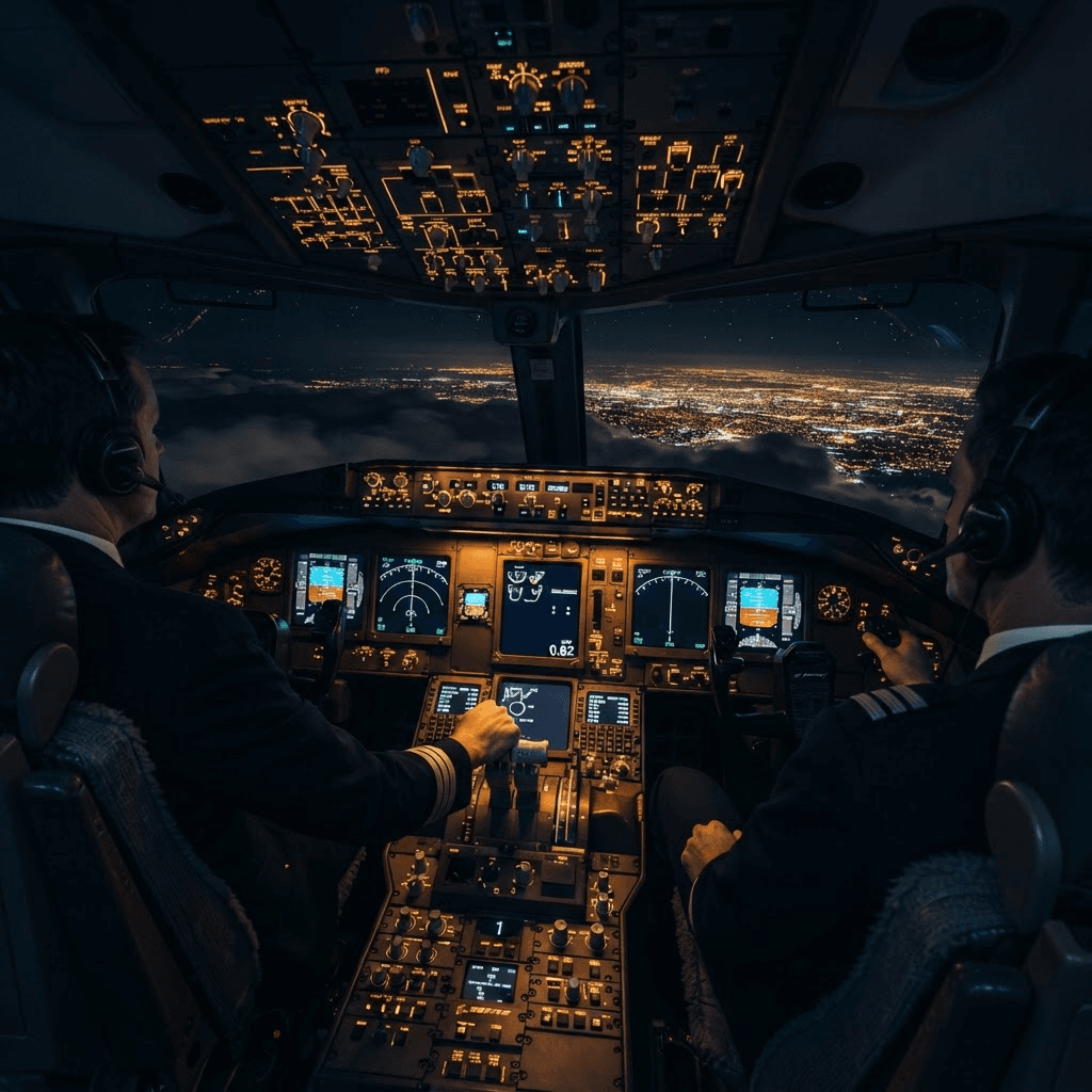 Aircraft wing above clouds
